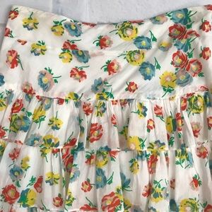 Odille Floral Tiered Maxi Skirt